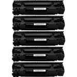 5 Pack Canon 328 Black Compatible Toner Cartridges