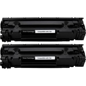 2 Pack Canon 328 Black Compatible Toner Cartridges