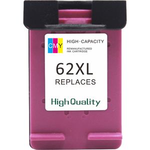 HP 62XL Color Remanufactured High-Yield Ink Cartridge (C2P07AA)