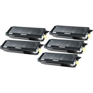 5 Pack Brother TN3185 Black Compatible High-Yield Toner Cartridge (Replaces TN3145)