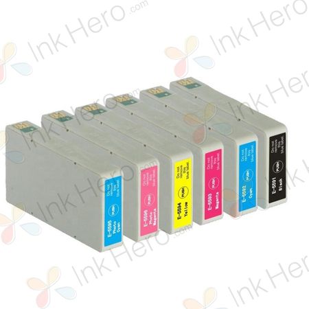 6 Pack Compatible Epson T5591-T5596 Ink Cartridges